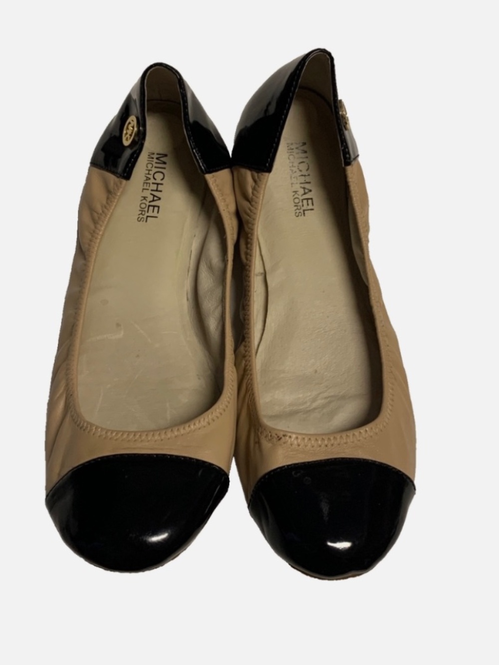 Michael Kors Erin Ballet Flats Leather Upper SZ 10M
